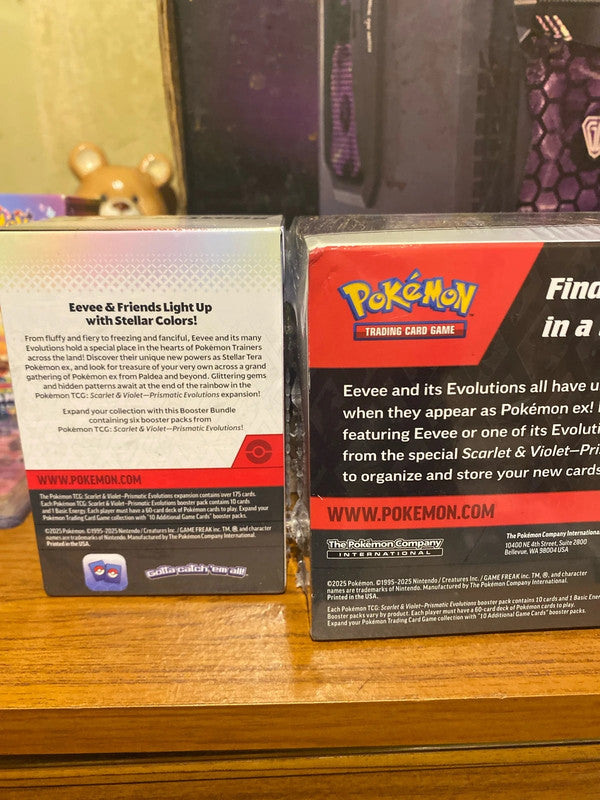 Prismatic evolutions combo surprise box + booster bundle