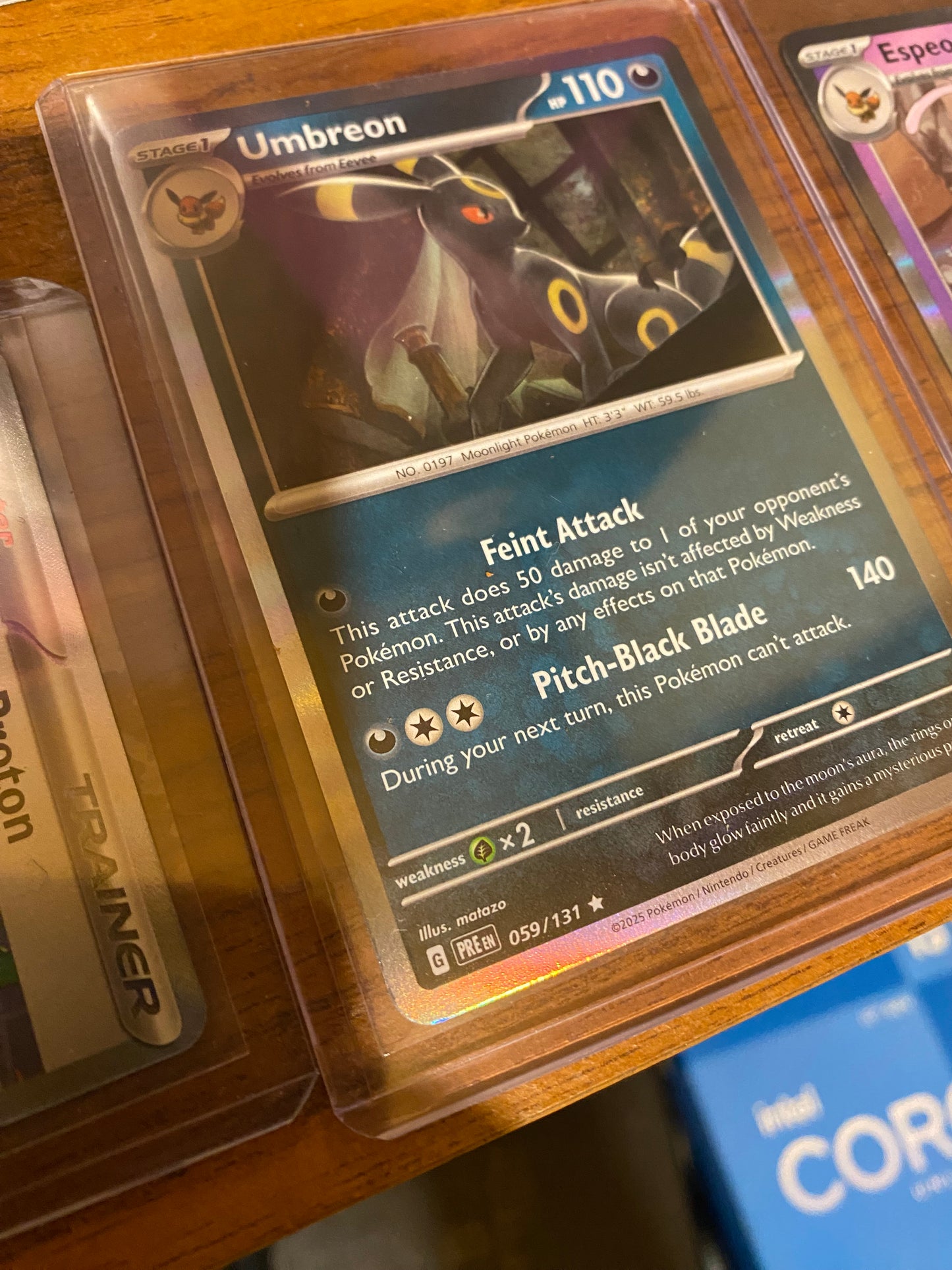 Prismatic evolutions Sylveon umbreon holo combo